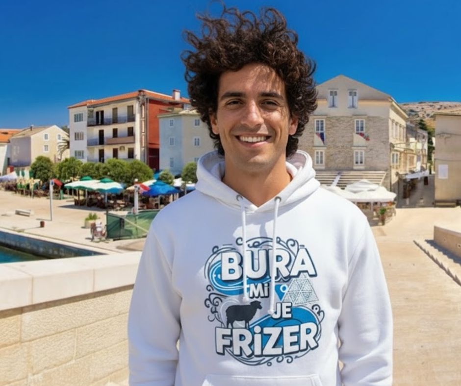 Bura mi je frizer — Hoodie